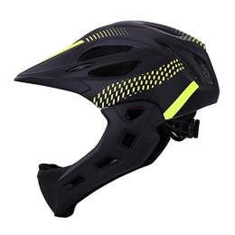 SFBBBO Clothing SFBBBO bike helmet Bicycle Helmet Detachable Pro Protection Children Full Face Bike Cycling Led Mountain Mtb Road Helmet blackyellow