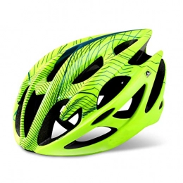 XIAOKUKU Mountain Bike Helmet XIAOKUKU Road Bicycle Helmet, 21 Hole Bicycle Riding Helmet CE Certification Adjustable Mountain Bike Helmet, Adult Male And Female Urban Commuter Cycling Helmet, Green