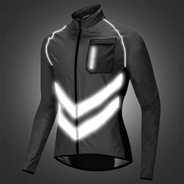 CUTTE Clothing CUTTE Men's Cycling Running Jacket Waterproof Reflective Windbreaker Lightweight Windbreaker Windproof Bike Jacket Hooded Packable, for Cycling, Mountain Biking, Outdoor Sports, C, M