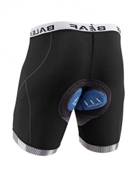 BALEAF Mountain Bike Short BALEAF Men's Cycling Underwear Bike Shorts 4D Padded Mountain Liner Biking Bicycle Undershorts Anti-Slip Black M