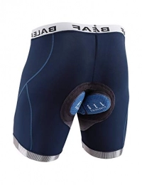 BALEAF Mountain Bike Short BALEAF Men's Cycling Underwear Bike Shorts 4D Padded Mountain Liner Biking Bicycle Undershorts Anti-Slip Navy Blue XL