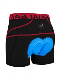 BALEAF Mountain Bike Short BALEAF Men's Cycling Underwear Padded Cycle Undershorts MTB Bike Shorts Red Size L