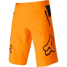 Fox Mountain Bike Short Fox Defend Kids Mountain Bike Shorts - Orange, 26 Inch Waist / 26" Youth Children Child Boy Girl Unisex MTB Riding Ride Biking Ride Riding Lower Body Pant Baggy Loose Trouser Leg Wear MX Moto Clothing