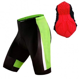  Clothing Men's Cycling Shorts, Men's 3D Padded Cycling Shorts, Unisex Bicycle Shorts Men Padded, Lightweight Tight Mountain Bike Shorts, for Outdoor Sports Running Cycling MTB Shorts(Size:XXL, Color:green)