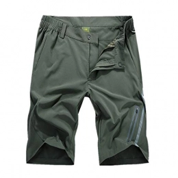 Mens Cycling Shorts Men's Mountain Bike Shorts Cycling Waterproof Outdoor Leisure pants for Fishing Running Hiking for MTB Running Gym Training (Color : Green, Size : XXXXL)