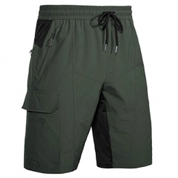 Wespornow Mountain Bike Short Wespornow Men's-MTB-Mountain-Bike-Cycling-Shorts, Baggy-Breathable-Bike-Shorts with Pockets (Army Green, L)