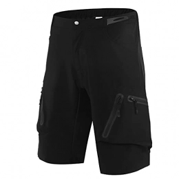 YLJXXY Mountain Bike Short YLJXXY Men Loose Cycling Shorts Baggy Mountain Bike Shorts Zipper Pocket