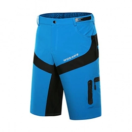 YOJOLO Mountain Bike Short YOJOLO Men's Cycling Shorts Mountain Bike Shorts Summer Breathable Reflective Baggy MTB Shorts Bicycle Road Bike Downhill Shorts, Blue, 3XL