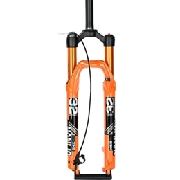 ZFF Mountainbike Gabeln 26 27 29 Zoll MTB Luftfedergabel Federweg 100 Mm 1-1 / 8" Gerade Schlauch Mountainbike -Gabeln Fernsperrung 9 * 100 Mm Qr Fahrradfrontgabel Magnesium+Aluminiumlegierung (Color : Orange, Size : 29")