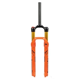 ZFF Mountainbike Gabeln 26 27.5 29 Zoll MTB Luftgefederte Gabel Federweg 100mm XC Mountainbike Vordere Gabeln 1-1 / 8" Schulter-Steuerung Magnesium+Aluminium-Legierung Schnellspanner 2120g (Color : Orange, Size : 27.5inch)