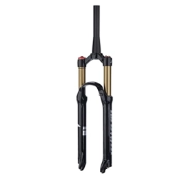 Boxkat Mountainbike Gabeln Boxkat Fahrrad Federung Vorderradgabel Magnesiumlegierung 26 / 27.5 / 29" Mountain-Gabeln Verjüngter Gabelschaft Stoßdämpfer MTB Zubehör (Color : Gold Tube, Size : 27.5_Manual Lockout)