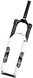 BYBDOG Ersatzteiles BYBDOG Mountainbike Gabel Federgabel MTB Gabel Reise 120mm 26, 27, 5 Zoll Aluminium-Legierung Material Mountainbike Fahrrad-Federung Gabeln (Color : White, Size : 27.5 inches)