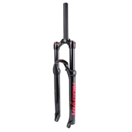 CEmeLi Ersatzteiles CEmeLi Mountainbike-Federgabel, 26 / 27, 5 / 29 Zoll Luftgabel aus Magnesiumlegierung, 1-1 / 8 Zoll Scheibenbremse – ca. 1720 g (rot 26 Zoll)