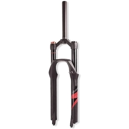 DFNBVDRR Mountainbike Gabeln DFNBVDRR Mountainbike Luftgabel 26 / 27.5 / 29 Zoll Luftgefederte Gabel 1 1 / 8 Gerades Rohr Manuelles Lockout QR Federweg 110mm Fahrrad-Vorderradgabel (Color : Black-RED, Size : 27.5IN)