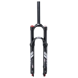 HSQMA Ersatzteiles HSQMA MTB Federgabel 26 / 27.5 / 29 Zoll Mountain Bike Doppelt Luftdruck Gabels 1-1 / 8 Scheibenbremse 110mm Federweg Mit Dämpfung QR 9mm Erwachsene Gabeln Unisex (Color : Black, Size : 27.5inch)
