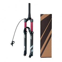 hyywmgx Mountainbike Gabeln hyywmgx 26 Zoll 27, 5” MTB Luftgabel, Tapered Tube Shock Absorber 29er Gasgabel Federweg 120 mm mit Dämpfungseinstellung (Remote Lock B)