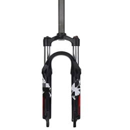 JXRYFMCY Ersatzteiles JXRYFMCY Gabel mit geradem Gabelschaft für Fahrräder Mountainbicycle Air Suspension Gabeln, 20 Zoll MTB Fahrradfrontgabel für Fahrradzubehör (Color : Black, Größe : 20 inch)