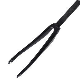 LHHL Ersatzteiles LHHL Rennrad Starre Gabeln 700C Kohlefaser Vorderradgabel C Bremse QR 9x100mm Ultraleichte 1-1 / 8'' Fahrradgabel Gewindelose Gerades Rohr 370g (Color : Black-Matte, Size : 700C)