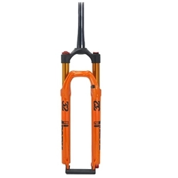 LSRRYD Ersatzteiles LSRRYD MTB 26 / 27.5 / 29 Zoll Luft Federgabel 1-1 / 2 Mountain Bike Gabels Scheibenbremse 9mm QR Erwachsene Gabeln Unisex 100mm Federweg Dämpfung HL 1850G (Color : Orange, Size : 26'')