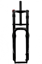 QHY Ersatzteiles QHY Mountainbike Air Vorderradgabel 27, 5 29 Zoll, Doppelschulter MTB Scheibenbremse Federgabel Achse 15x135mm Geeignet Für 4.0 Breite Reifen (Color : Matte Black, Size : 26inch)