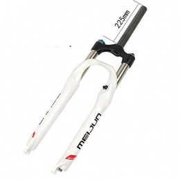 siheki Ersatzteiles siheki Bicycle Fork 26-Zoll-Mountainbike MTB Stoßdämpfer Vordere Gabel Mechanische Verriegelungsfedergabel (Color : White)