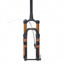 siheki Ersatzteiles siheki Bicycle Fork Fahrrad MTB Gabel 26 27.5 29er Zoll Federgabelschloss gerade verjüngende Thru-Achse QR-Schnellspanner-Rebound-Anpassung (Color : Orange)