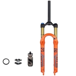 TS TAC-SKY Mountainbike Gabeln TS TAC-SKY 120mm Federweg Mountainbike-Gabeln 27, 5 / 29 Zoll Stoßdämpfung Stoßfest Luftdruck Zubehör Magnesiumlegierung Gabeln (Color : Orange, Size : 27.5 inch Straight Manual)