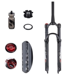 TS TAC-SKY Mountainbike Gabeln TS TAC-SKY Federweg 120mm MTB Luftgabel Federung Fahrrad Vorderradaufhängung Mountainbike Gabeln Schock Pneumatisch 26 / 27.5 / 29 Zoll Gabeln (Color : Black, Size : 26 Tapered Manual)