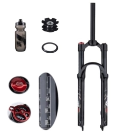 TS TAC-SKY Mountainbike Gabeln TS TAC-SKY Federweg 120mm MTB Luftgabel Federung Fahrrad Vorderradaufhängung Mountainbike Gabeln Schock Pneumatisch 26 / 27.5 / 29 Zoll Gabeln (Color : Black, Size : 27.5 Straight Manual)