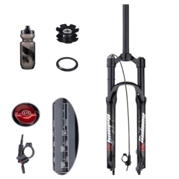 TS TAC-SKY Ersatzteiles TS TAC-SKY Federweg 120mm MTB Luftgabel Federung Fahrrad Vorderradaufhängung Mountainbike Gabeln Schock Pneumatisch 26 / 27.5 / 29 Zoll Gabeln (Color : Black, Size : 29 Straight Remote)