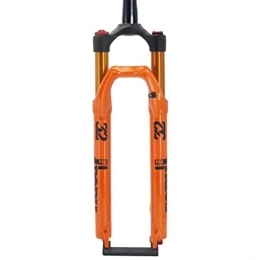 UPPVTE Mountainbike Gabeln UPPVTE 1-1 / 2" Fahrrad Gabel MTB, 27, 5 / 29inch Schnellspanner 9mm Rebound Anpassung Fahrrad Stoßdämpfer Gabeln 120mm Federweg Fahrradgabeln (Color : Orange, Size : 29inch)