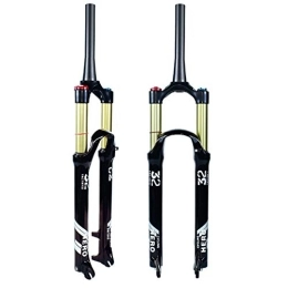 XINXI-YW Mountainbike Gabeln XINXI-YW Fahrradsuspension Gabeln Helle Schwarze Magnesiumlegierung 26 27.5 29-Zoll-Hub 100-120mm Mountainbike-Luftgabel 1750g Fahrrad-Suspensionsstecker Kegelsteuerung und gerade Gabel von Gabel