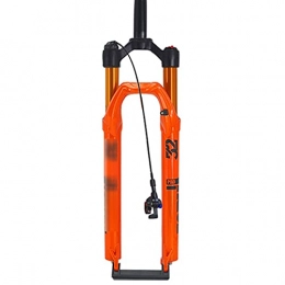 xldiannaojyb Mountainbike Gabeln xldiannaojyb Mountainbike Gerade Rohröffnung Vordere Gabel Ungeprägte Drahtsteuerung 27, 5 29 Zoll Luftdruck 100 * 15mm (Color : Orange, Size : 29inch)