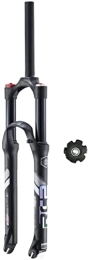 ZECHAO Ersatzteiles ZECHAO 26 / 27, 5 / 29 Air Federung Gabel, 1-1 / 8 "Mountainbike Gabeln Scheibenbremse Fahrrad Vordere Gabel QR 9mm Reise 100mm Handbuch / Crown Lockout Fahrrad Federgabel (Color : Black, Size : 26inch