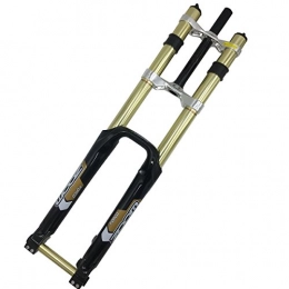 ZHRLQ Ersatzteiles ZHRLQ Mountainbike-Gabel, verstellbare No-Lock-Federgabel, geeignet für Mountainbikes, Mountain-Stoßdämpfer, Stoßdämpfung, bergab, bergab, Ölbremsen