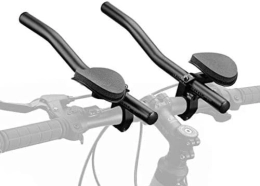 WLKY Ersatzteiles Fahrrad Rest Lenker TT Lenker, Aluminiumlegierung Bike Aero Bars Armlehne Lenker Triathlon Relaxlation Lenker, für MTB, Rennrad und Mountainbike