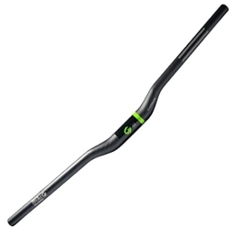 GRTE Ersatzteiles GRTE Carbonfaser-Mountainbike-Lenker Gebogener Fahrradlenker MTB Riser Bar Mountainbike und Rennräder Matte ultraleichte Leichtgewichte 25, 4 mm 420 mm bis 720 mm, Grün, 720MM