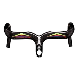 LYzpf Mountainbike-Lenker LYzpf Fahrradlenker Mountain Bike Gebogen Rennrad Kohlefaser Zubehör Gemütlich Leichter Unisex Erwachsener Sicherheit, Handleba, 400 * 110mm