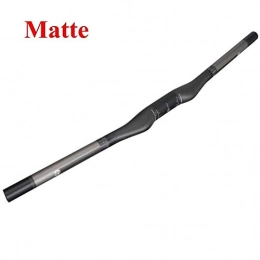 Mrjg Ersatzteiles Mountainbike Full Carbon-Faser-Fahrrad Aufstieg Flache Lenker MTB Straße Mountain Bike Hand Bar 3K Glanz Matt 31.8mm Radfahren Teile Schwarz Wake (Color : Matte 640mm)