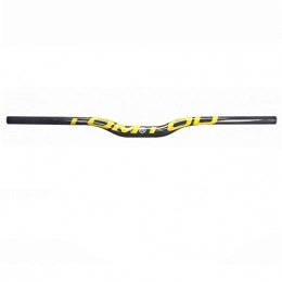 PACPL Ersatzteiles PACPL Fahrradlenker Mountainbike-Teile Kohlefaser-Lenker-MTB-Flacher Griff-Balken-Breite 600-760 mm (Color : Yellow, Size : FLA 700mm)