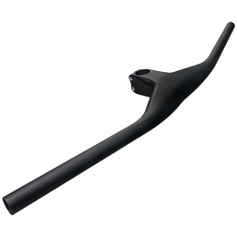 BINCIBH Ersatzteiles Rennrad Lenker, Bike Handlebar Extender MTB integrierte Lenker-Kohlenstofferhöhung 800mm -7 Grad XC-Lenker einteiliger flacher Riegel-Stamm Lenker Mountainbike (Color : 800 90mm)