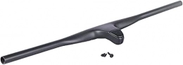 YCJK Ersatzteiles YCJK Fahrradlenker Kohlenstoff einteilig MTB Fahrradlenker Riser Titanschrauben mit MTB Carbon Flat / Bent Bars (Farbe: Schwarz, Größe: 74x9cm) (Color : Black, Size : 74x9cm)