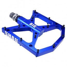 BEP Ersatzteiles BEP Fahrradpedale, 14 MM Achskern Aluminiumlegierung 3 Peilin Lager Breites Pedal Mit Rutschfestem Nagel Für Mountain Road Trekking Bike, Blau