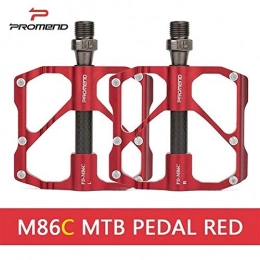 CHENGTAO Mountainbike-Pedales CHENGTAO Pedal Quick Release-Straßen-Fahrrad-Pedal-Anti-Rutsch-Ultra Mountain Bike Pedal Carbon-Faser-3 Bearings Pedale (Color : MTBRed)