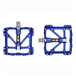CVZN Mountainbike-Pedales Fahrradpedal Ultralight Flat Foot Bike Pedal Seal 3 Lager CNC-Aluminiumlegierung Passend Für Rennrad-Mountainbike-Pedale Modifizierte Teile (Farbe : Blau)