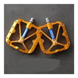 BADALO Ersatzteiles Fahrradpedale mit Reflektor, wasserdichte, rutschfeste Fahrradpedale, for Rennrad, Mountainbike, universelles Fahrradzubehör (Color : Gold-Blue)