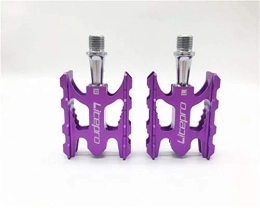 LITOSM Ersatzteiles Fahrradpedale, MTB Pedale MTB Mountainbike Pedal K3 Rennrad Faltreifen Fahrrad Ultraaluminiumlegierung 412 10, 8 * 6, 2mm Bearing Pedalfuß kompatibel (Color : Purple)