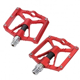 Gaeirt Ersatzteiles Gaeirt Mountainbike-Pedale, einfach zu installierende Fahrradpedale aus Aluminiumlegierung für Mountainbikes(rot)