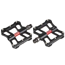 GRTE Mountainbike-Pedales GRTE Mountainbike-Pedale, Aluminium Anti-Rutsch-Pedale Abrieb Ultraleicht-Rennrad-Lager 9 / 16" Chrom-Moly-Stahl-Achskern Für MTB-Klappfahrräder Straßenfahrräder, Schwarz