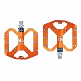 HEIMP Ersatzteiles HEIMP Mountainbike Rennrad rutschfest Leicht Radfahren Nylonfaser Plattform 3 Lager Pedal (Color : Orange)